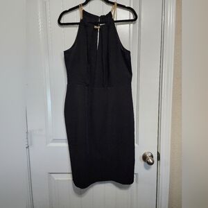 Ashley Graham Chic Black Halter Dress